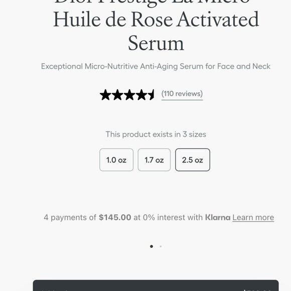 DIOR Prestige La Micro-Huile de Rose Activated Serum NWOB 2.5 oz ret $580 - Picture 10 of 10